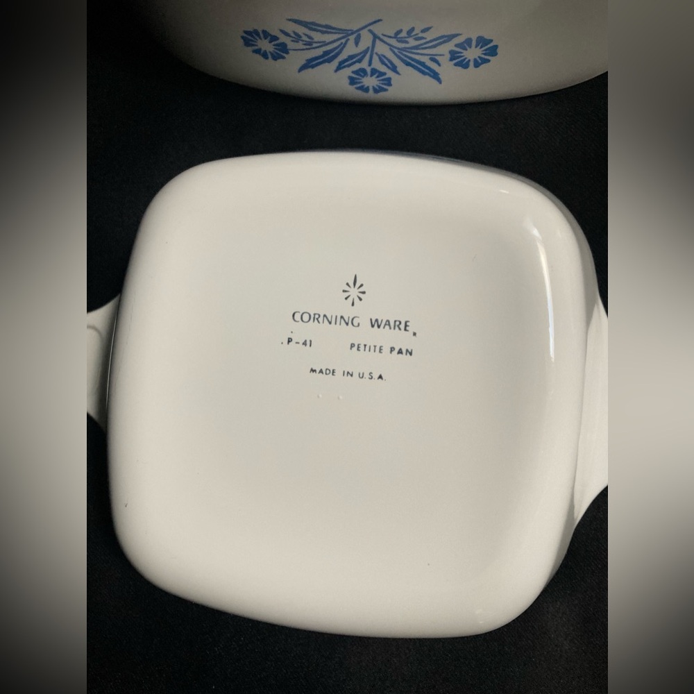 Cornflower Corning Ware White Blue Baking Dish - Picture 7 of 11